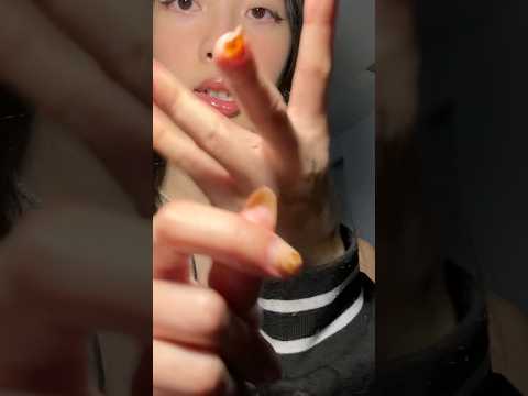 ASMR hand sounds 💜 (short version) #asmr #relax #sleep #tingles #handsounds #shorts #fyp #fypシ