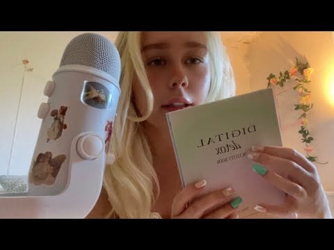 asmr book triggers!🩰 reading in Danish!