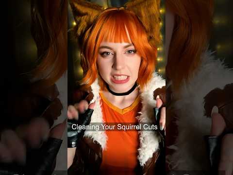 ASMR Squirrel Girl Saves You From a Squirrel Attack!! #shorts #asmr #asmrsounds