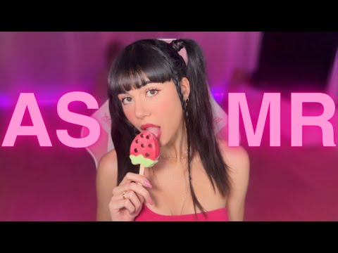 ASMR 🍧 paleta de hielo! Mouth sounds 🍓