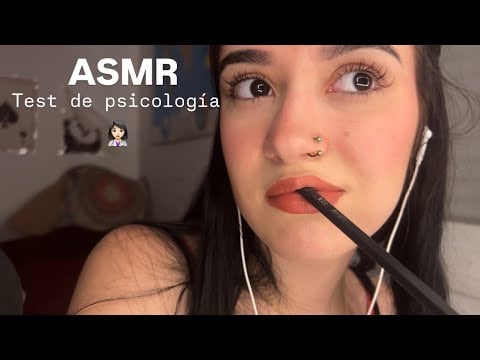 ASMR TEST DE PSICOLOGÍA 👩🏻‍⚕️