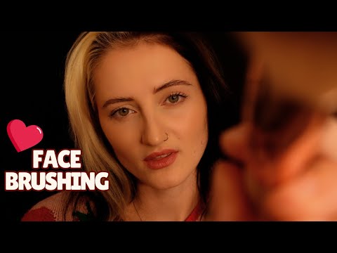 ASMR FACE BRUSHING | Loving + Positive Affirmations