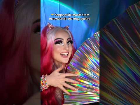 happy pride month from meowzarella the drag queen!! 🏳‍🌈 asmr