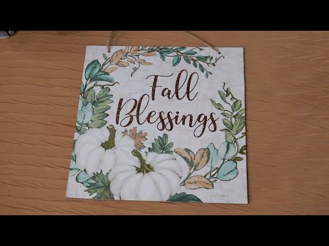 Dollar Tree Fall Wall Decor ASMR Chewing Gum