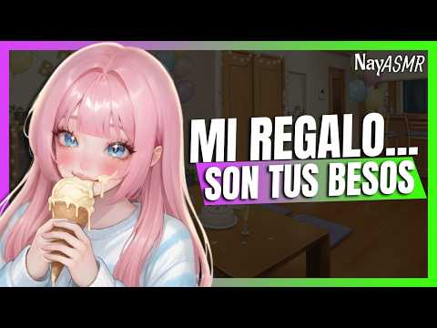 ASMR Tu NOVIA te LLENA de BESITOS por su REGALO - NayASMR - voz de chica - relajante para dormir
