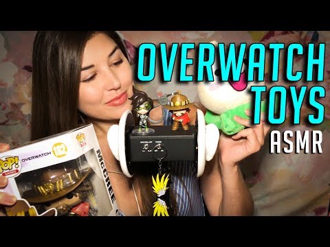 3DIO ASMR - Playing With Overwatch Toys (Tapping & Scratching)