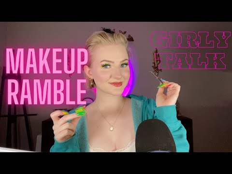 ASMR| GRWM 💄TMI Whispered Ramble: Makeup sounds, storytime etc.💋