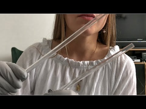 ASMR ✨ - cranial nerve exam | latex gloves | medical role play