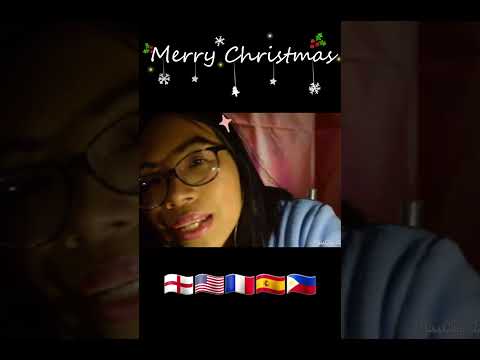 ASMR MERRY CHRISTMAS & HAPPY NEW YEAR IN DIFFERENT LANGUAGES 🎅✨ #asmrshorts #asmrwhispering