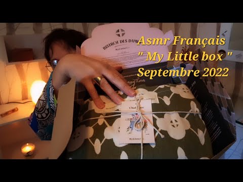 Asmr Français en chuchoté  présentation de ma toute  nouvelle box "My Little box" de Septembre