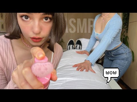 [ASMR] RECEBA UMA MASSAGEM DUPLA (CORPO E ROSTO) 😵 ULTRA RELAXANTE