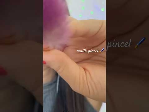 Toques Suaves com Pincéis 🖌️ ASMR Visual & Sussurros #shorts