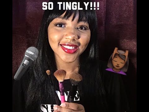 ASMR MICROPHONE BRUSHING & BRUSHING YOUR FACE