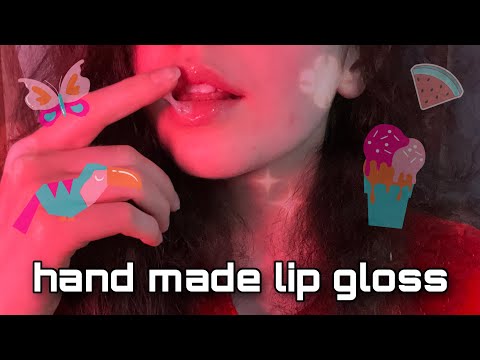 Spit Lipstick ASMR 💄 With Tongue Twisters and Mouth Sounds (close up)