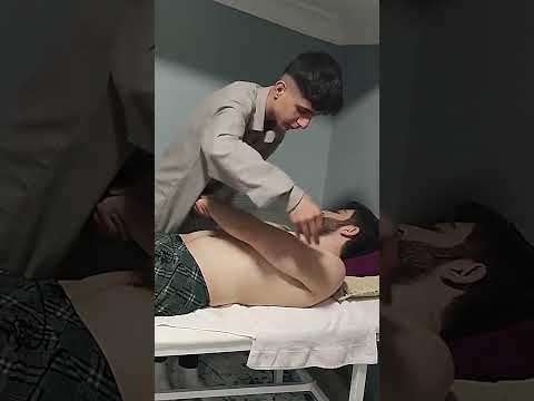 ASMR VERY RELAXING CHEST,ARM AND ABDOMEN TURKISH MASSAGE THERAPY #satisfying #relaxing #asmr #shorts