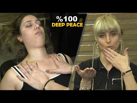 LADY FELT A DEEP SENSE OF PEACE 💤 CRACKS & ASMR chest,belly,leg,back,waist,head,face & body massage