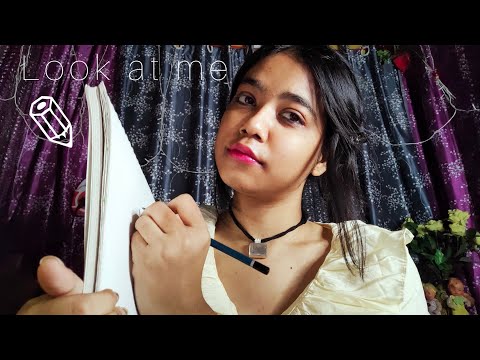 ASMR|FAST SKETCHING YOUR FACE IN 2 MINS