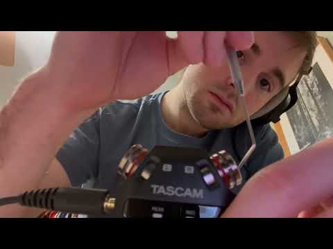 ASMR - Testing Out My New Tascam With Dental Tools