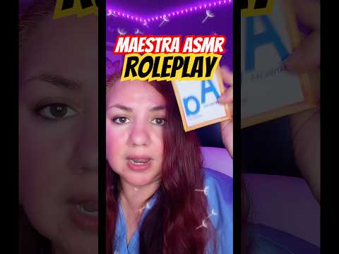 Roleplay de Maestra #asmr