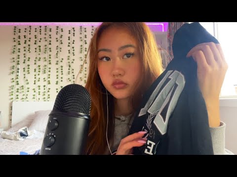 ASMR fabric sounds/scratching (textured fabrics)