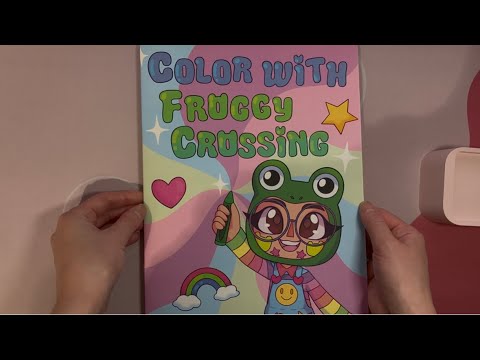 ASMR Flipping Through Froggycrossing's Coloring Book (No Talking)