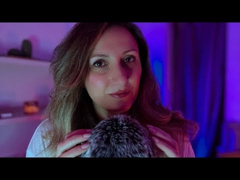 ASMR ripetizioni di parole TRIGGEROSE + mic fluffy & mouth sound 