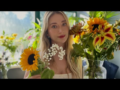 ASMR | Relaxing Florist Roleplay 🌻Flower Arranging, Soft Spoken 🌷