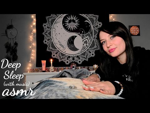 ASMR Reiki Deep Sleep Session (MUSIC) Full Body Plucking, Complete Tingle Relaxation, Hand Movements