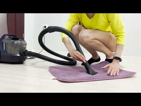 What is the Bosch BGS21X320 bagless vacuum cleaner capable of. cleans with me