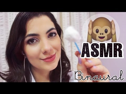 🎧[ASMR BINAURAL] Roleplay Limpeza de Ouvido - Ear to Ear 👂