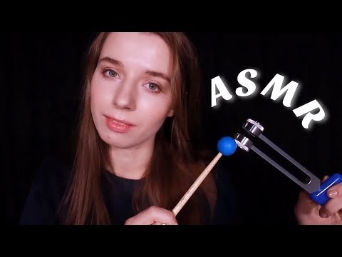 ASMR Tuning Fork Sound Healing. Energy Balancing. Soft Spoken. Personal Attention.