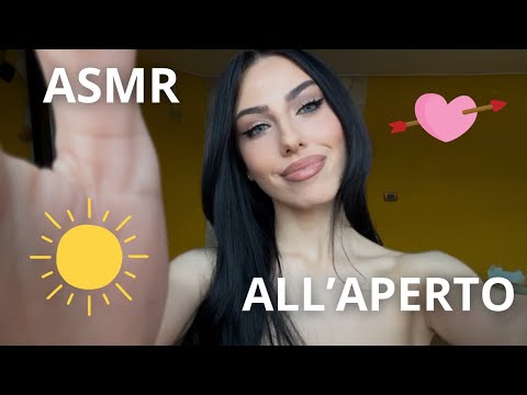 ASMR ALL' APERTO - Fast and Aggressive Tapping and Scratching Non Pianificato | OUTDOOR ASMR