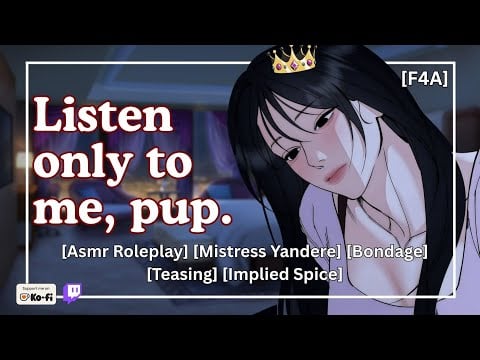 Yandere Mistress Gets Jealous [Puppy Listener] [Asmr Roleplay] [f4a]