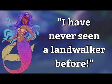 {Asmr} Meeting a curious mermaid on the beach [softspoken] [remake] [aniversary announcements]