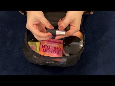 ASMR: ORGANIZANDO MINHA NOVA NECESSAIRE DE MAQUIAGEM