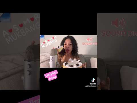 Eating Oreo cheesecake #asmrshorts #asmreating #mouthsounds #eatingsounds