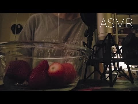 ASMR eating healthy & rambling about fitness