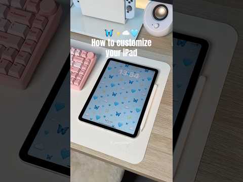 How to customize your iPad pt.2🩵 #apple #ipad #ipadair #tips #applepencil