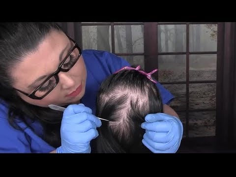 ASMR Scalp Check with Bad Results (Scalp Treatment, Scalp Massage, Whispering) Medical Roleplay