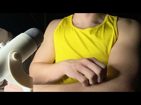 ASMR| Yellow Tank Top Scratching, Skin Scratching, Hand sounds