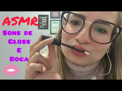 ASMR Comendo Gloss (comestível) sons de boca #asmr #gloss #sonsdeboca #bubalu