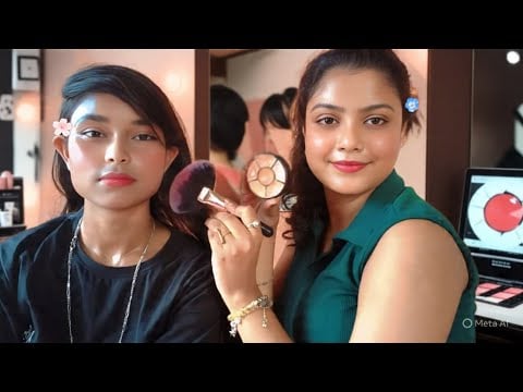 ASMR | Doing My Friend Korean Makeup | 💄 🇰🇷
