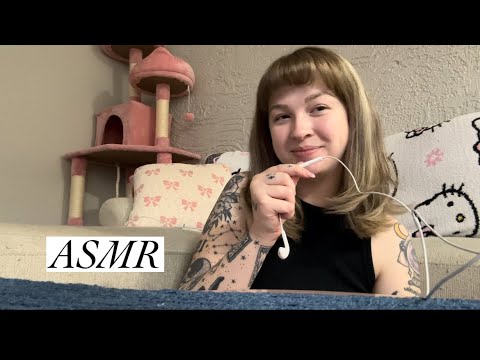 ASMR 💕 Carpet Scratching + Brushing with the Apple 🍎 Mic (lofi)