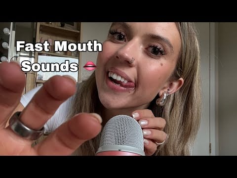 ASMR| Fast Mouth Sounds & Hand Sound + Movements! Extra Clicky! 