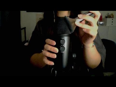 [ASMR] Slow Mic Brushing for Sleep | Whispering