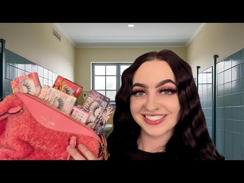 [ASMR] Girl Sells You Lashes In The School Bathroom 🎀 | Soft Spoken
