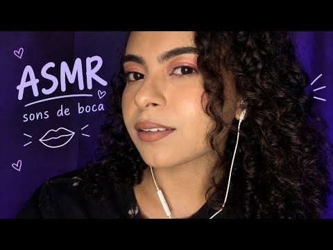 ASMR COM SONS DE BOCA! Mouth sounds and hand moviments. 
