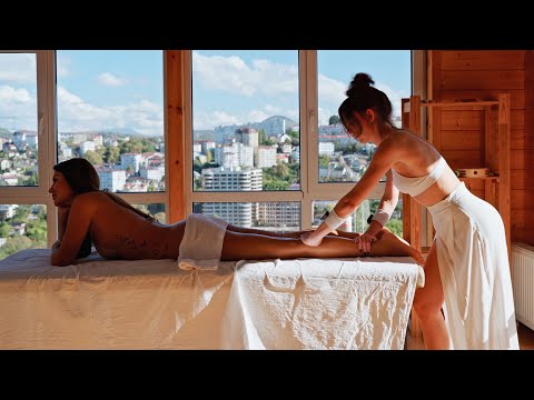 Relaxing Full Body Oil Massage ASMR for Deep Sleep