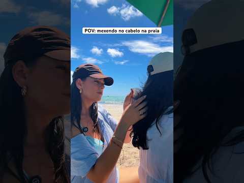 POV: mexendo no cabelo na praia #asmr #praia #shorts #viral