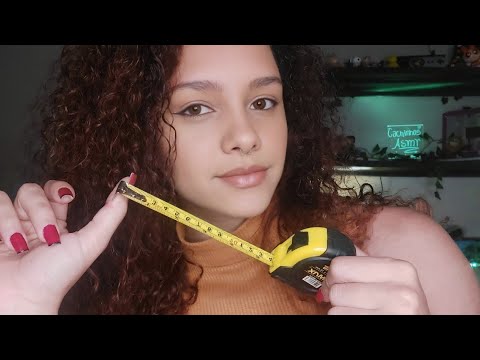 ASMR • Tirando as medidas do seu corpo todo! 📏🤔 meio caótico #asmr